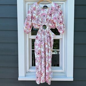 ASOS Cutout Floral Dress